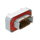 Versatile DIP Connector with gray thermoplastic shell and multiple terminal options suitable for harsh temperature environments