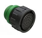 Thermoplastic housing DIP Connector featuring multiple terminal types designed for electronic connections in harsh temperature environments