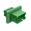 Green color DIP Connector with thermoplastic shell and various terminal types engineered for operation from minus 55 to plus 125 degrees Celsius