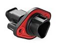 Black thermoplastic DIP Connector with diverse terminal types engineered to operate efficiently between minus 55 and plus 125 degrees Celsius