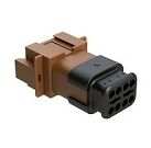 DIP Connector featuring brown thermoplastic housing and diverse terminal options engineered for in harsh temperature environments
